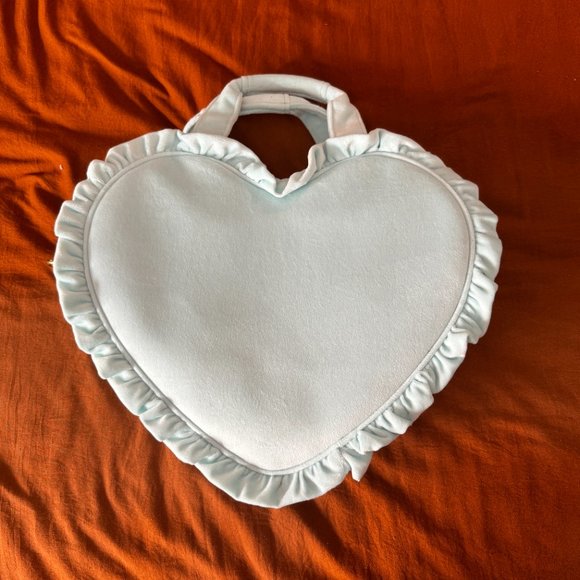 Stoney Clover Velvet Ruffle Heart Tote Bag - Picture 2 of 4